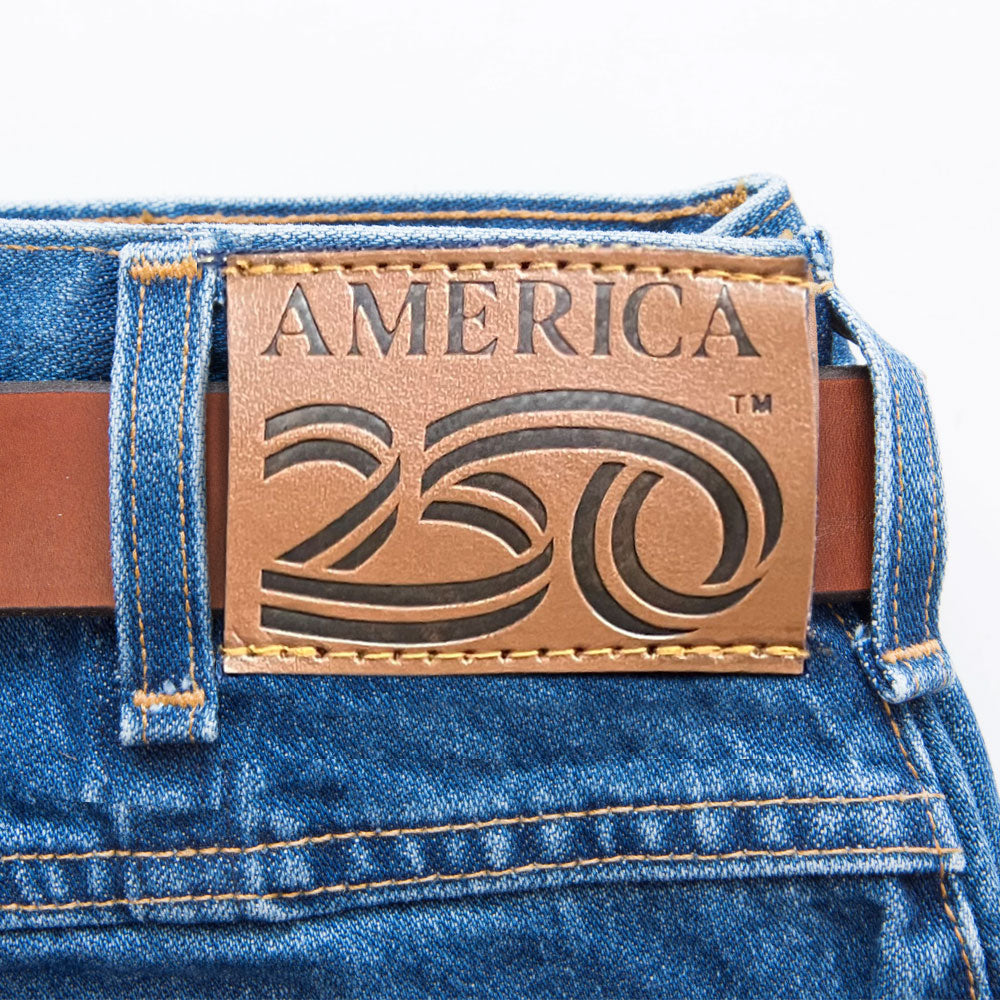 jean with america 250 patch