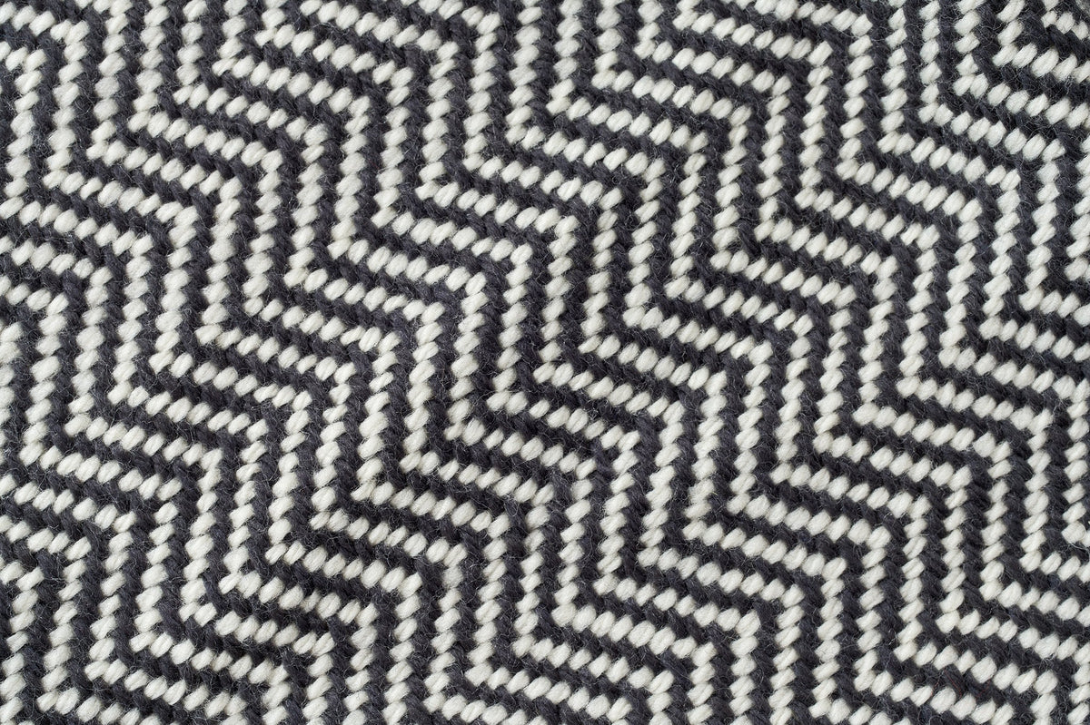 American Made Chevron Wool Throw Blanket