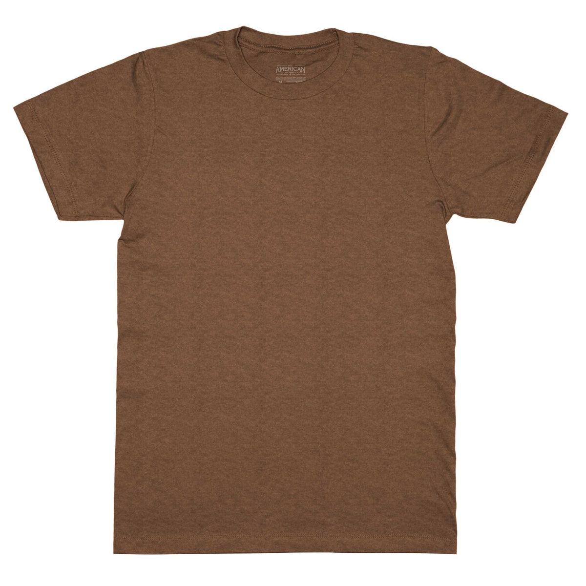 Classic Cotton Blend Crew Neck T-Shirt - Fall Colors - All American ...