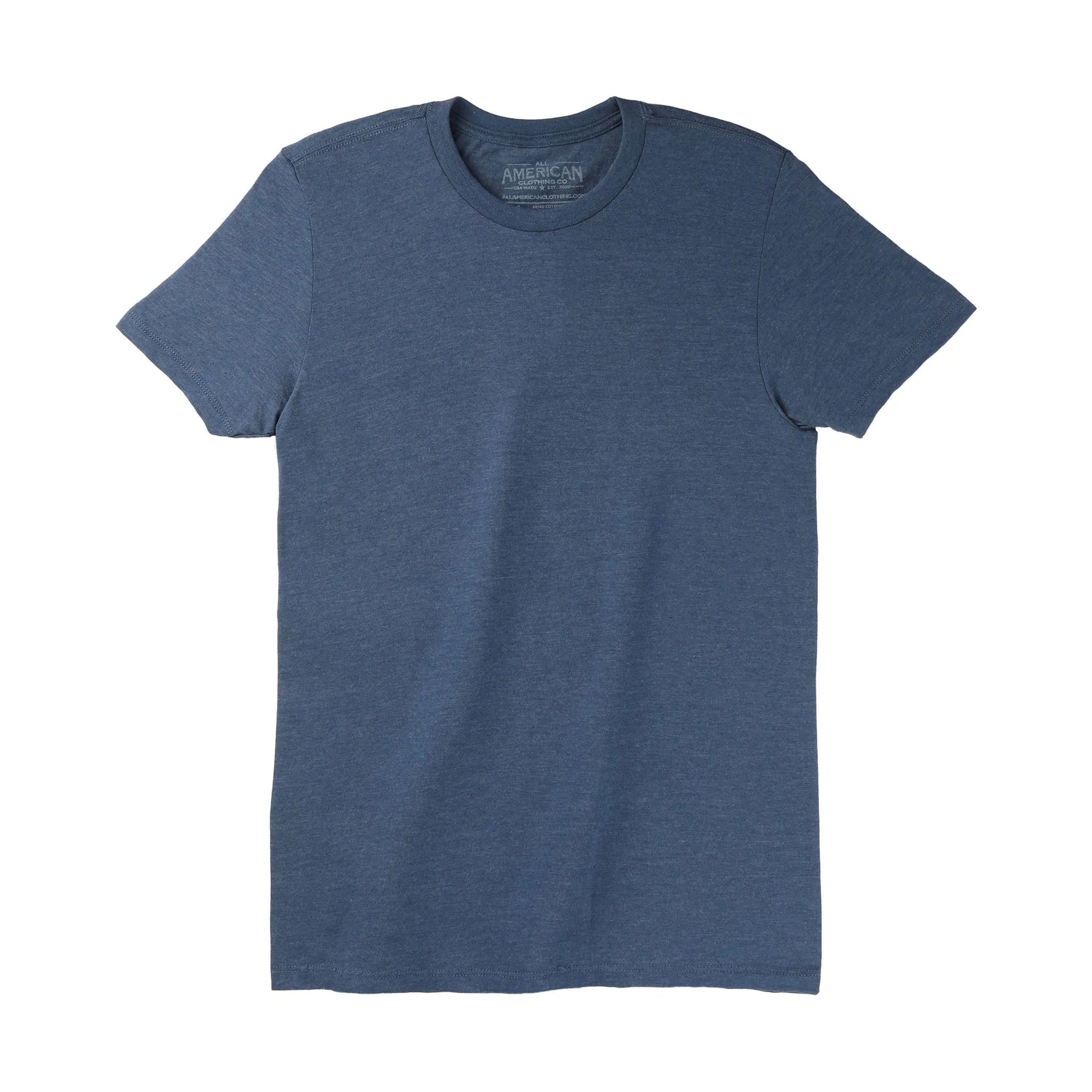 Classic Cotton Blend Crew Neck T-Shirt - All American Clothing Co