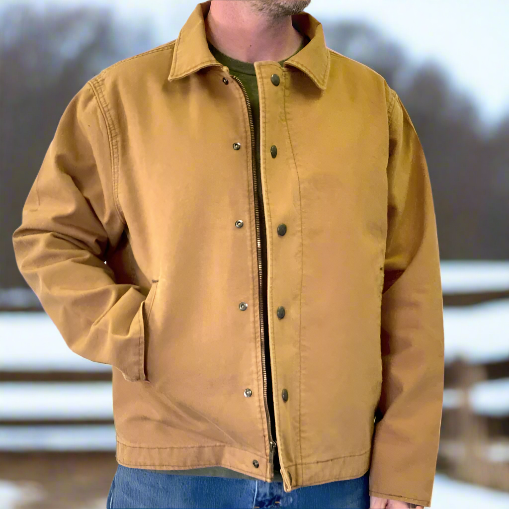 Men's Quilt-Lined Canvas Work Jacket - Ranch