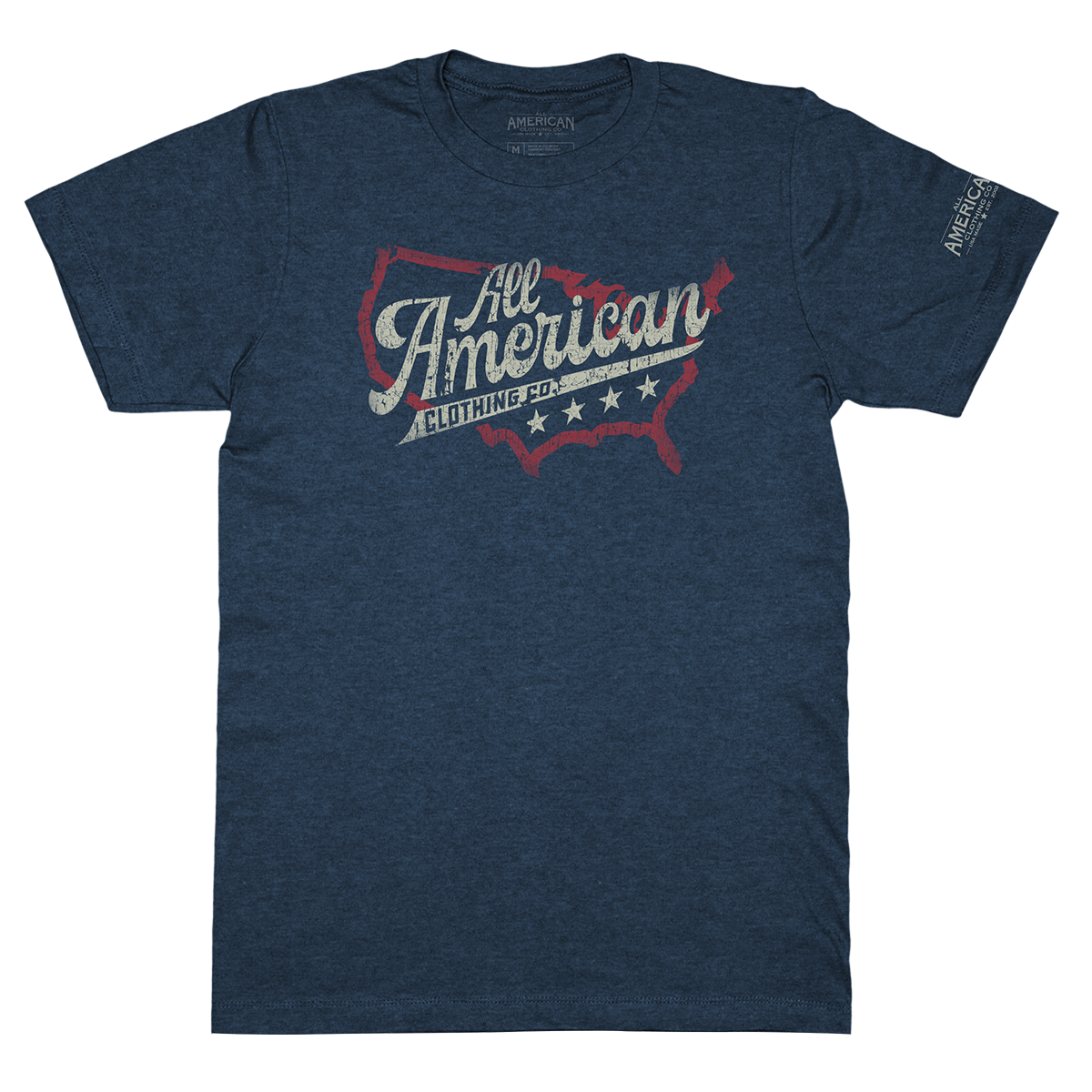 All American Summer Map Graphic T-Shirt