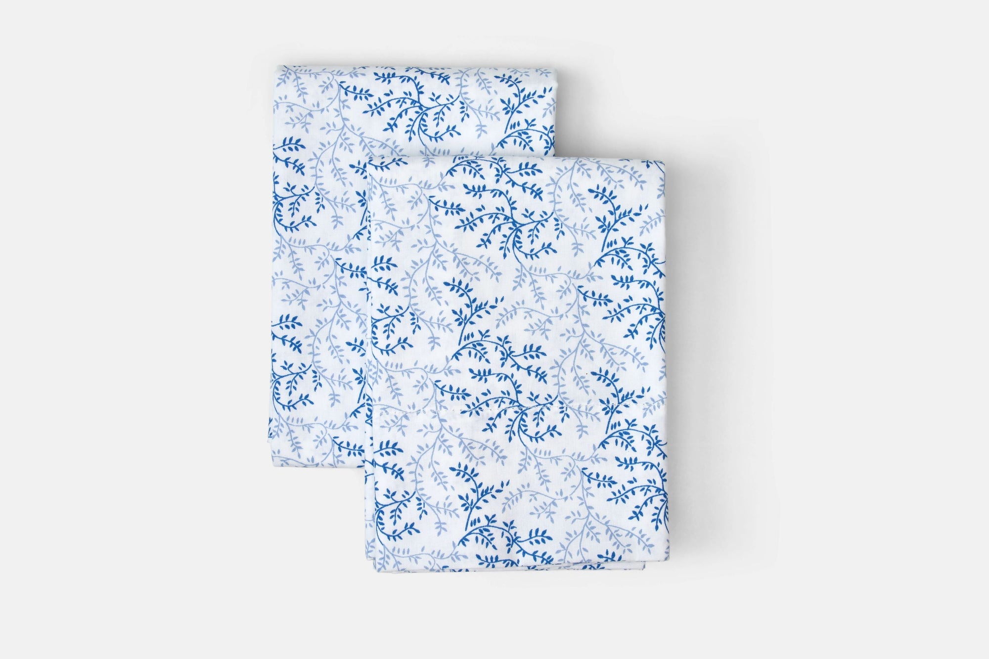 Cotton Bed Pillowcases - Southern Vine Print