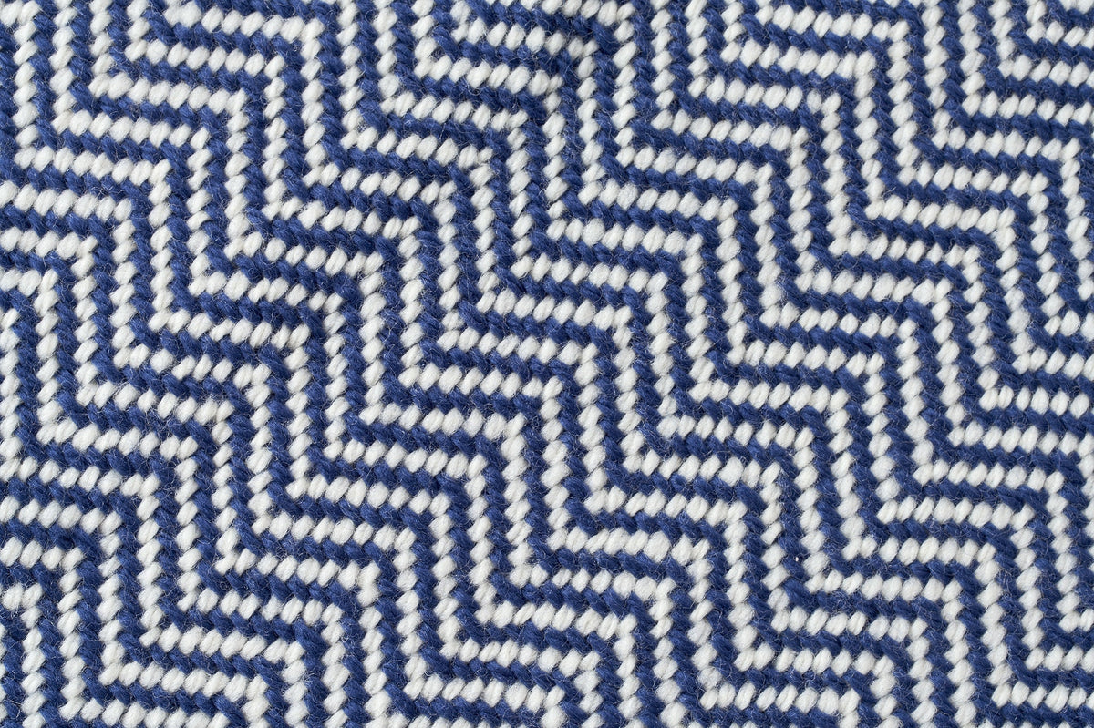 American Made Chevron Wool Throw Blanket