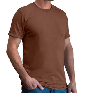 Classic Cotton Blend Crew Neck T-Shirt - Fall Colors All American Clothing Co.