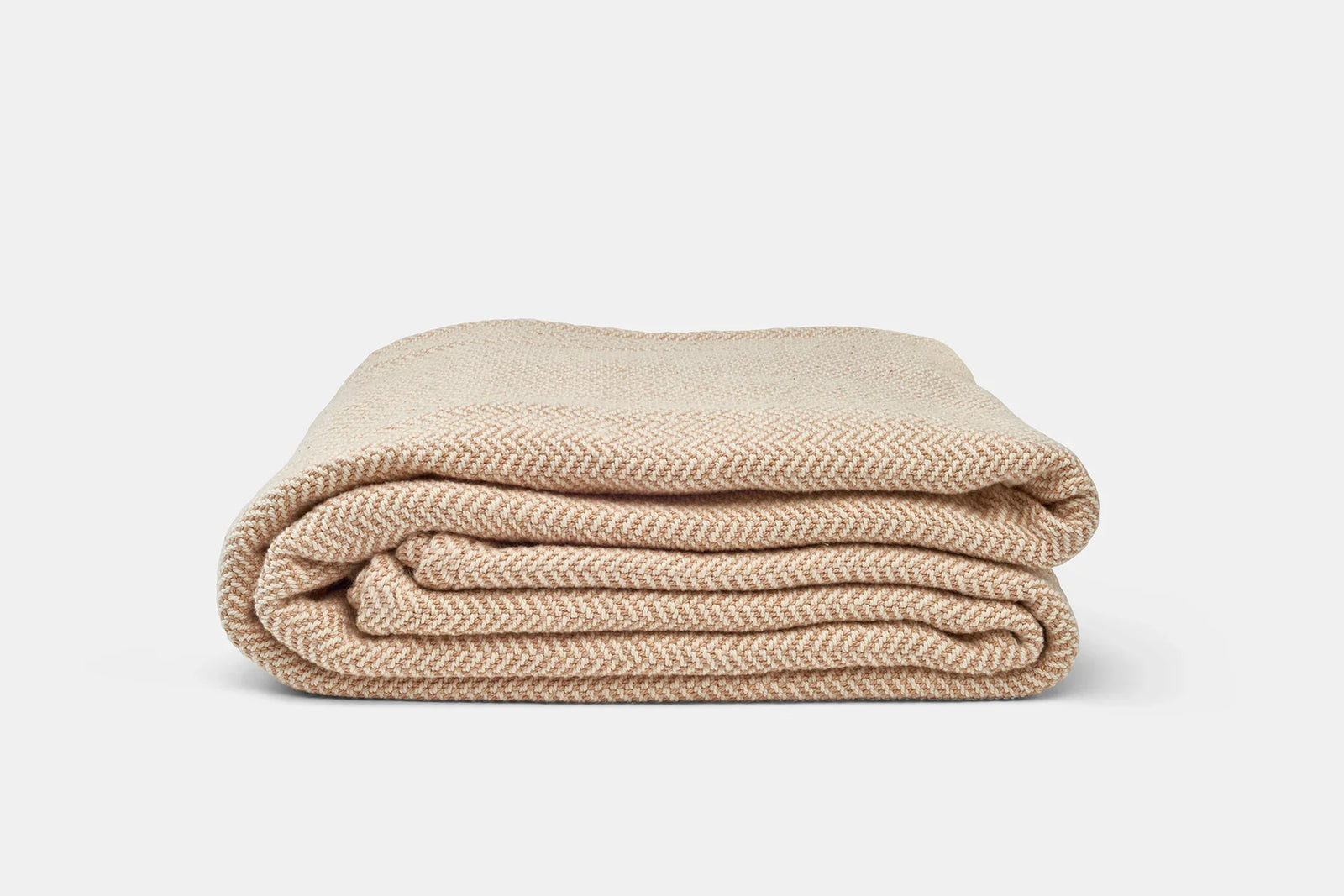American Made Herringbone Weave Cotton Blanket