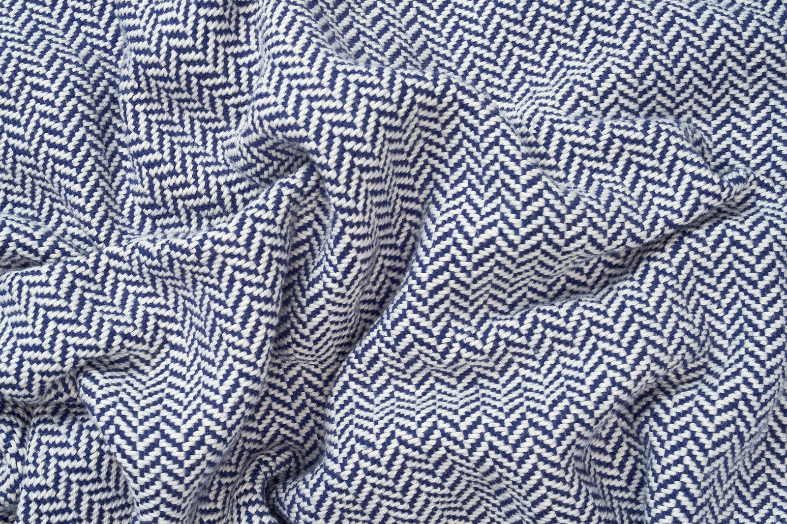 American Made Herringbone Weave Cotton Blanket