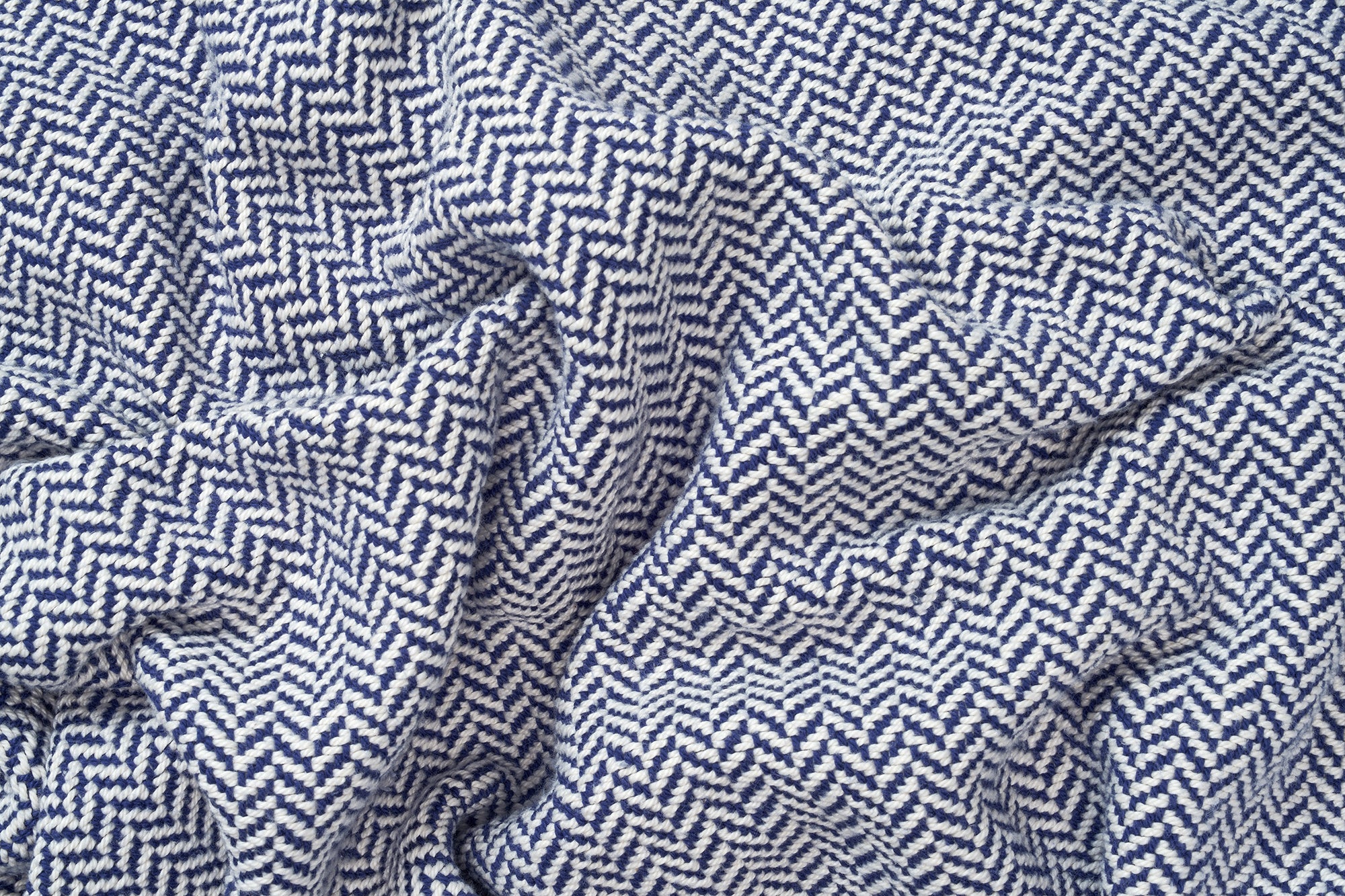 American Made Herringbone Weave Cotton Blanket