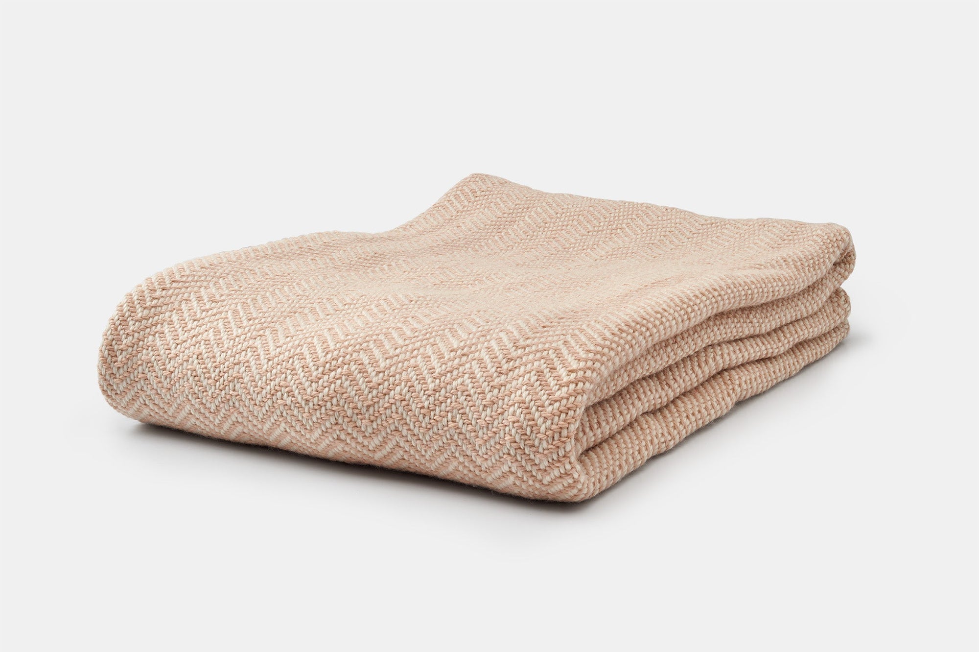 American Made Chevron Wool Throw Blanket