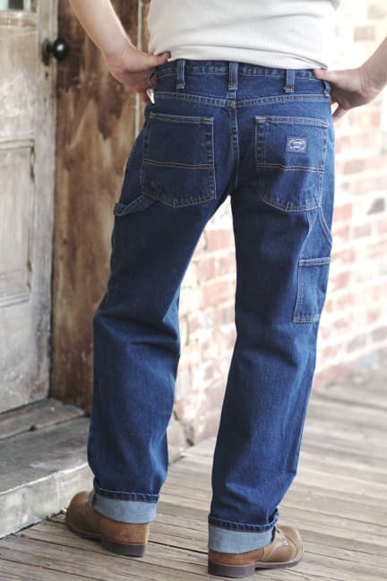 Gusset Carpenter Jeans - Dark Stonewash