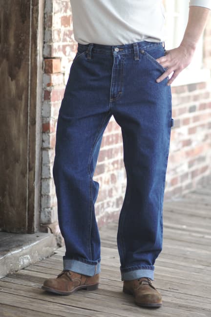 Gusset Carpenter Jeans - Dark Stonewash