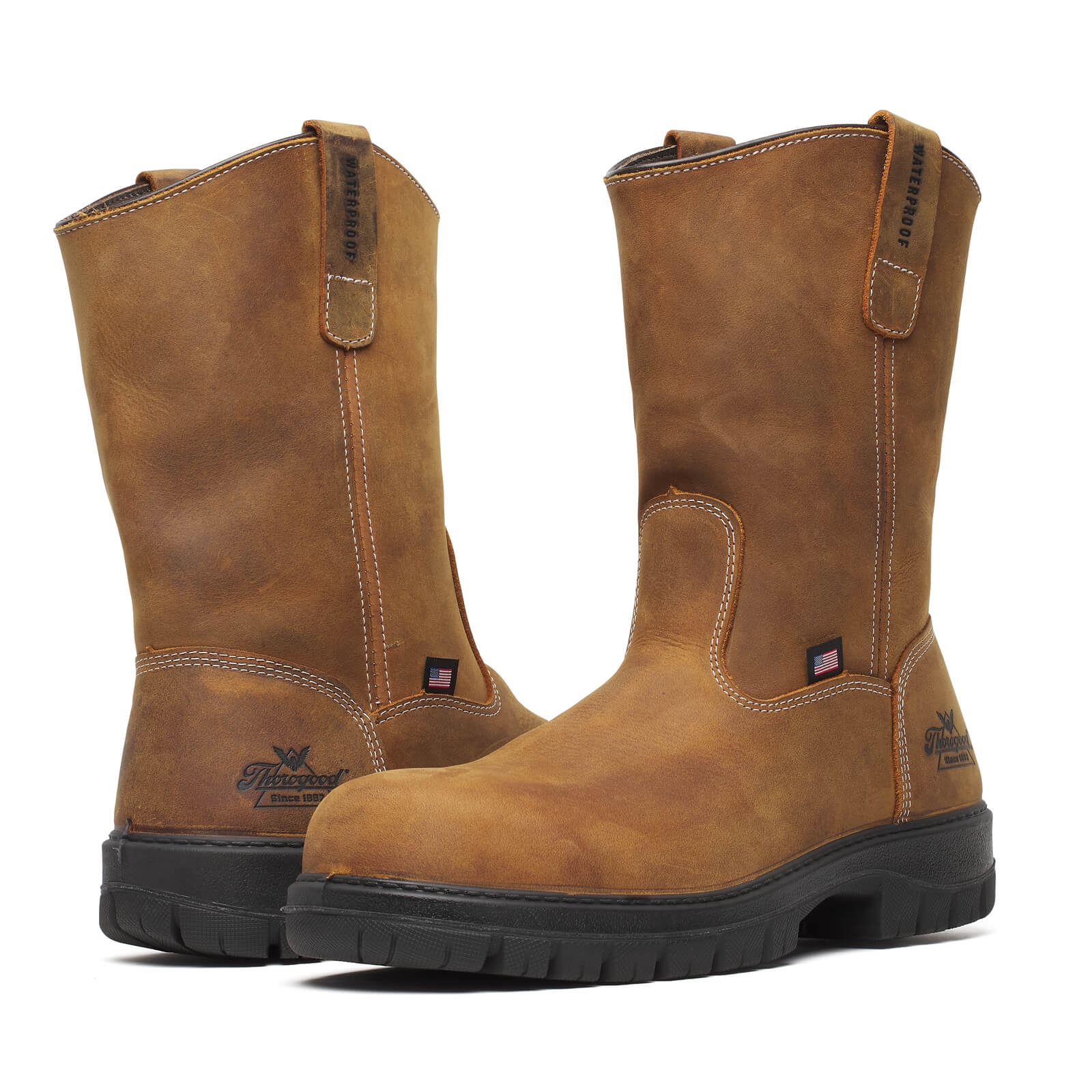 Genesis Series 11″ Chestnut Safety Toe Waterproof Work Boot Thorogood
