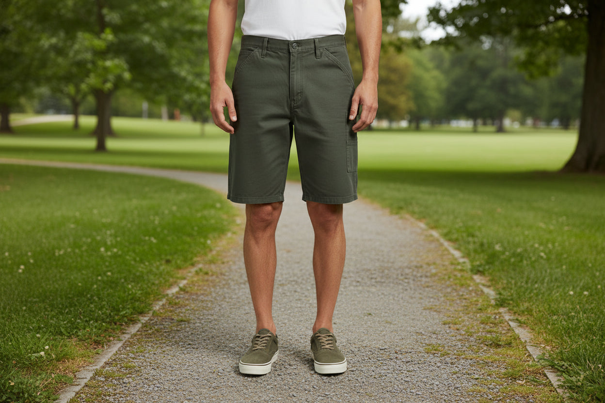 12 oz Duck Canvas Carpenter Short - Moss