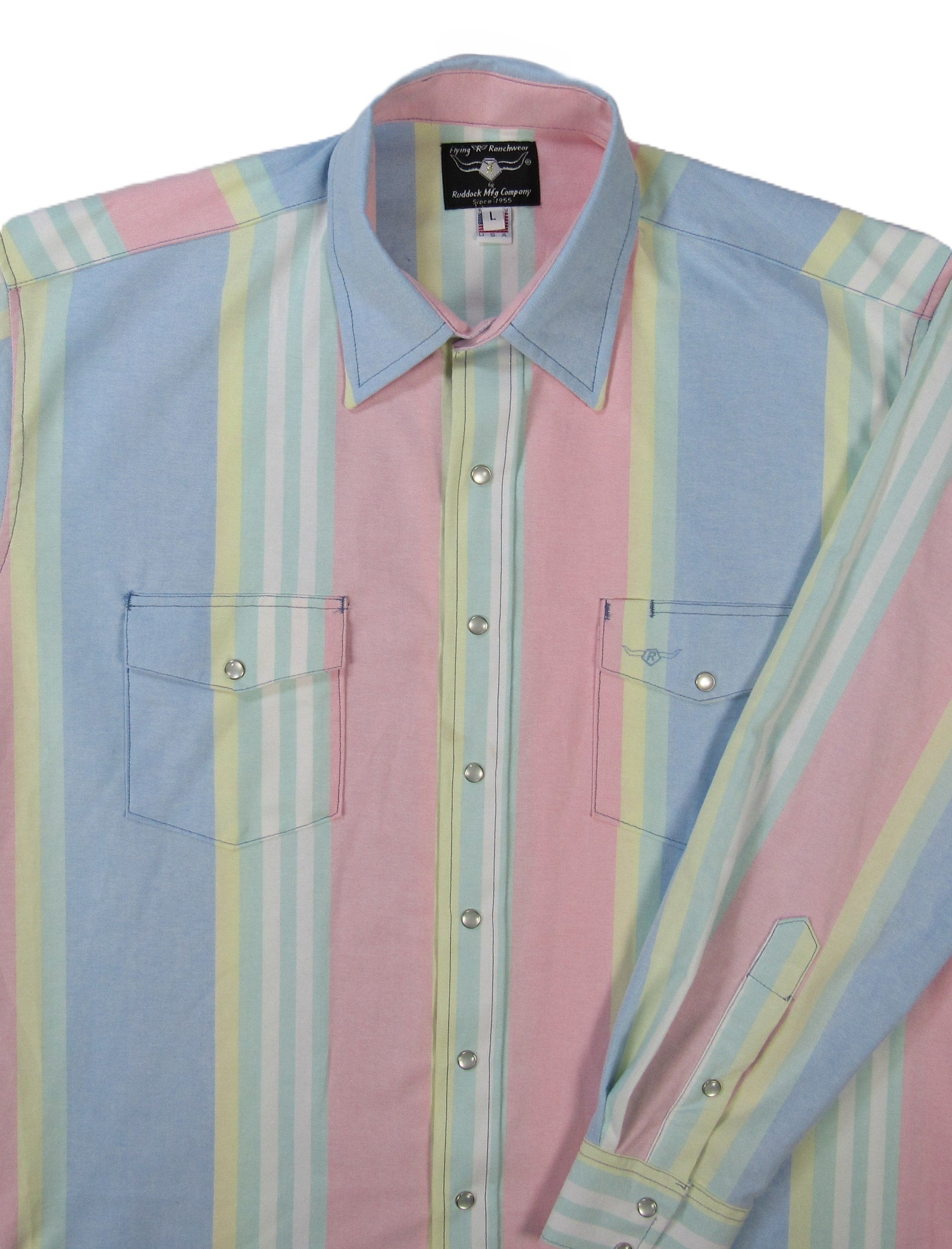Men's Long Sleeve Retro Stripe Shirt