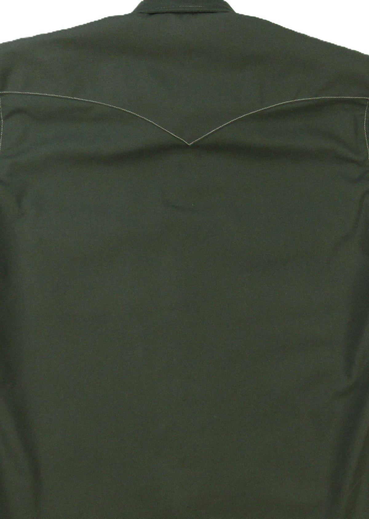 Men's Long Sleeve Rigid Canvas Snap-Front Shirt