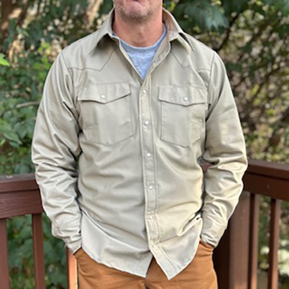 Heavyweight Khaki Work Shirt - Made in USA