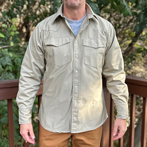 Heavyweight Khaki Work Shirt - Made in USA