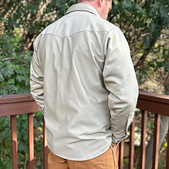 made in usa dress shirt Heavyweight Khaki Work Shirt