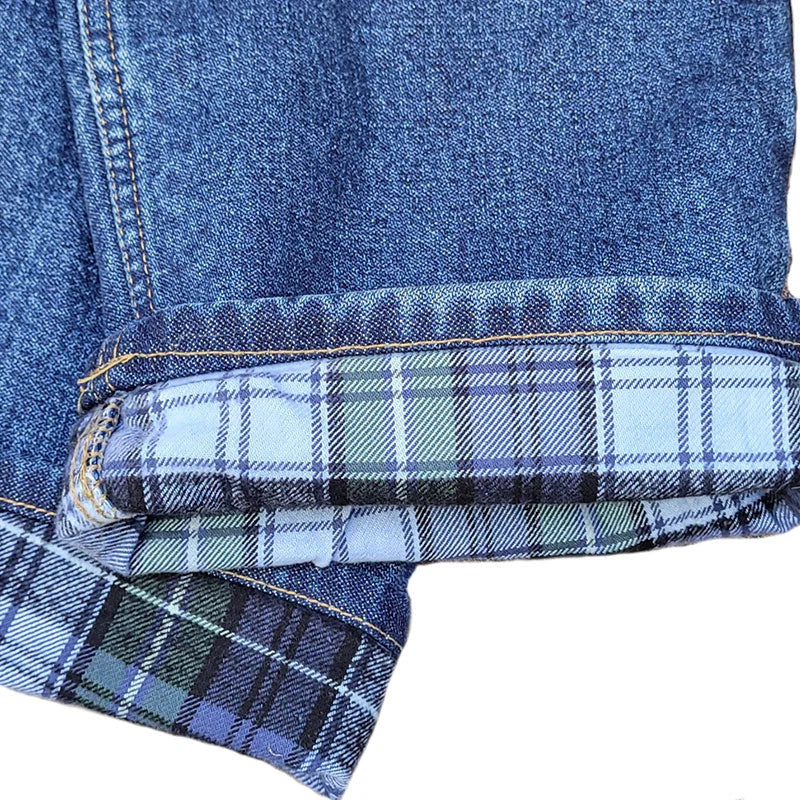 Mens Flannel Jeans