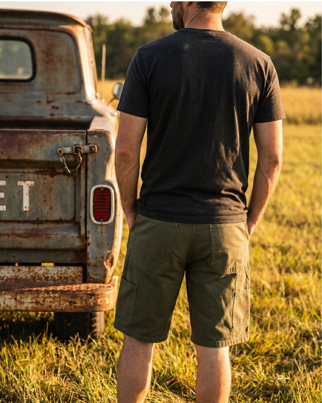 12 oz Duck Canvas Carpenter Short - Moss