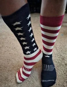 Old Glory Medium Weight Over-the-Calf Sock All American Clothing Co