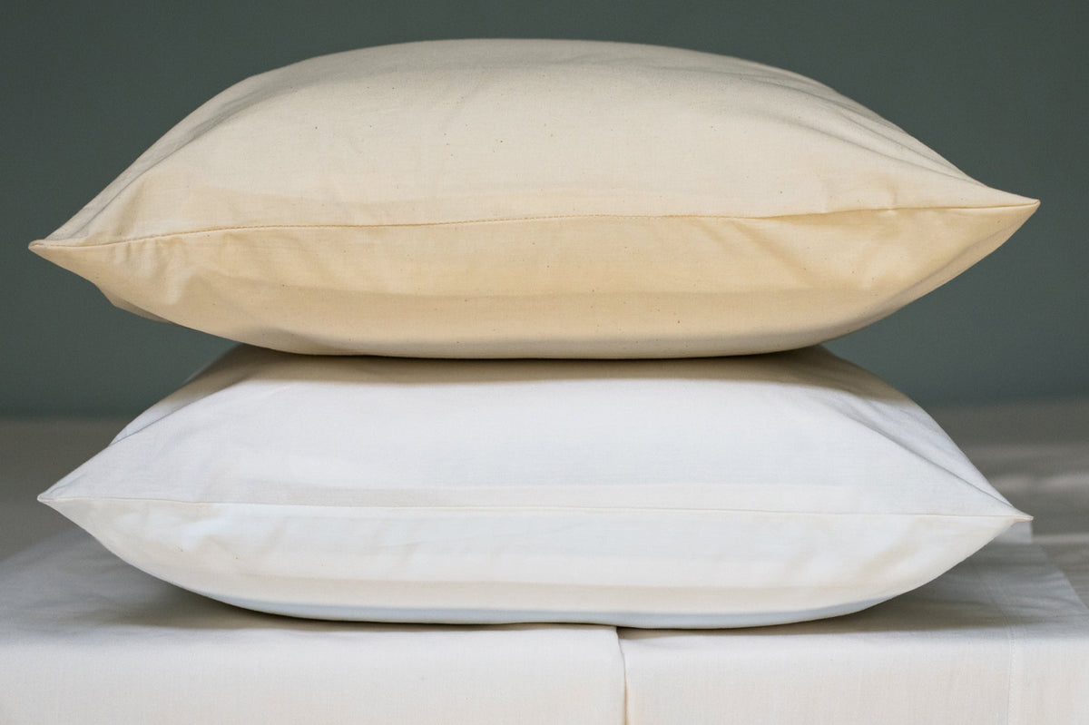 American Made Natural Cotton Bed Pillowcases