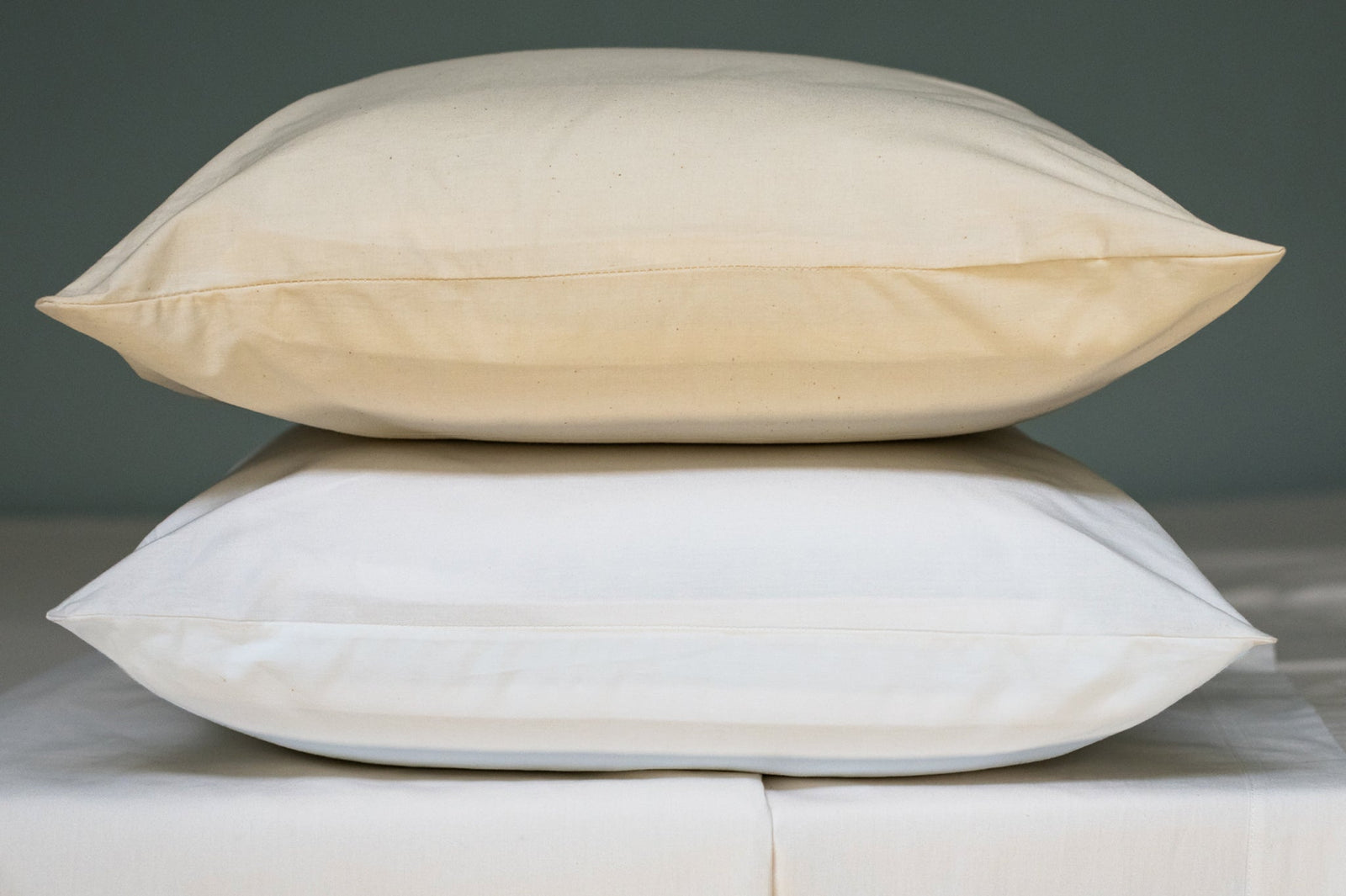 American Made Natural Cotton Bed Pillowcases