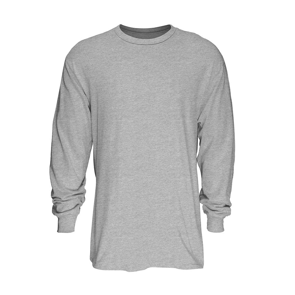 Classic Cotton Blend Long Sleeve Crew Neck T-Shirt