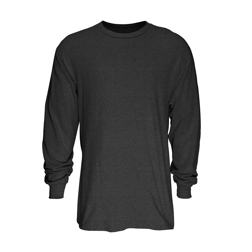 Classic Cotton Blend Long Sleeve Crew Neck T-Shirt