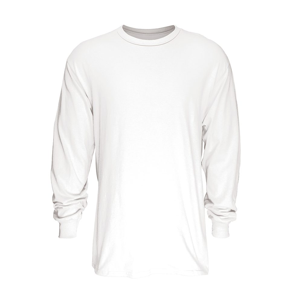 Classic Cotton Blend Long Sleeve Crew Neck T-Shirt