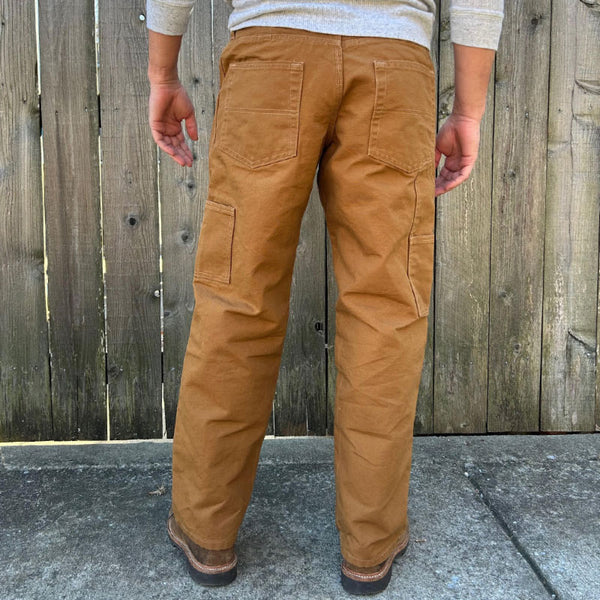 【Raucohouse】Anvil rivet double-knee carpenter pants Rivet double knee white pants - SIMIO | 60% - Asian Fashion