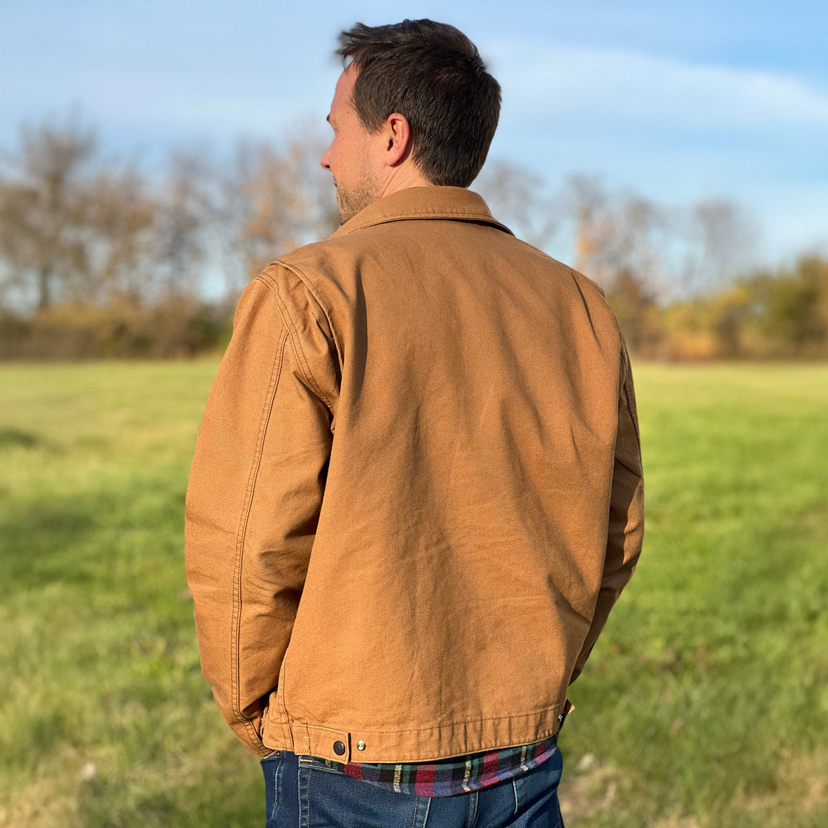 Men's Quilt-Lined Canvas Work Jacket - Ranch
