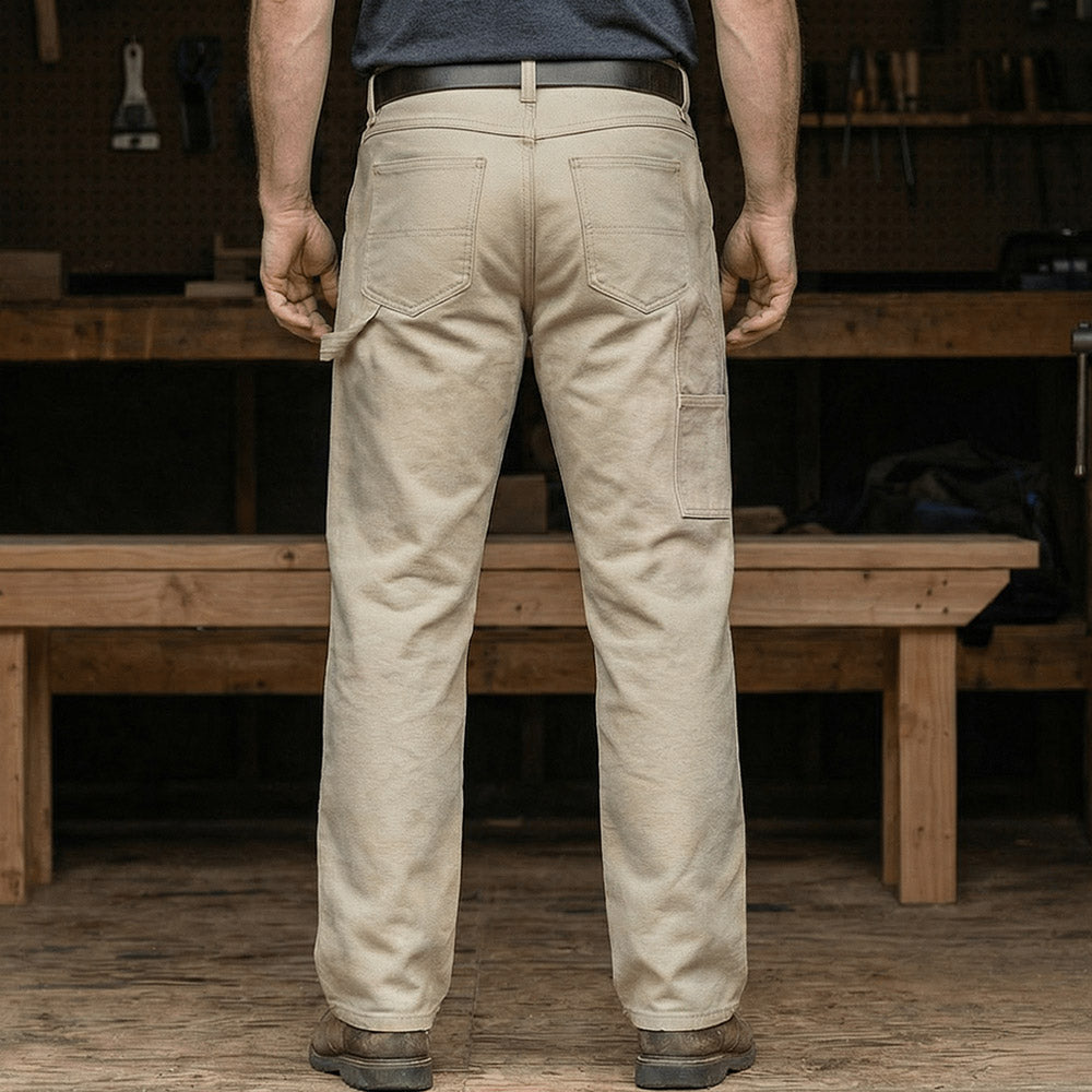 Men's Double Knee Canvas Work Pants