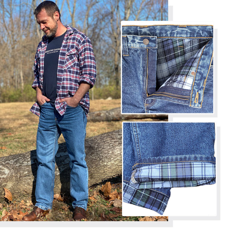 flannel jeans
