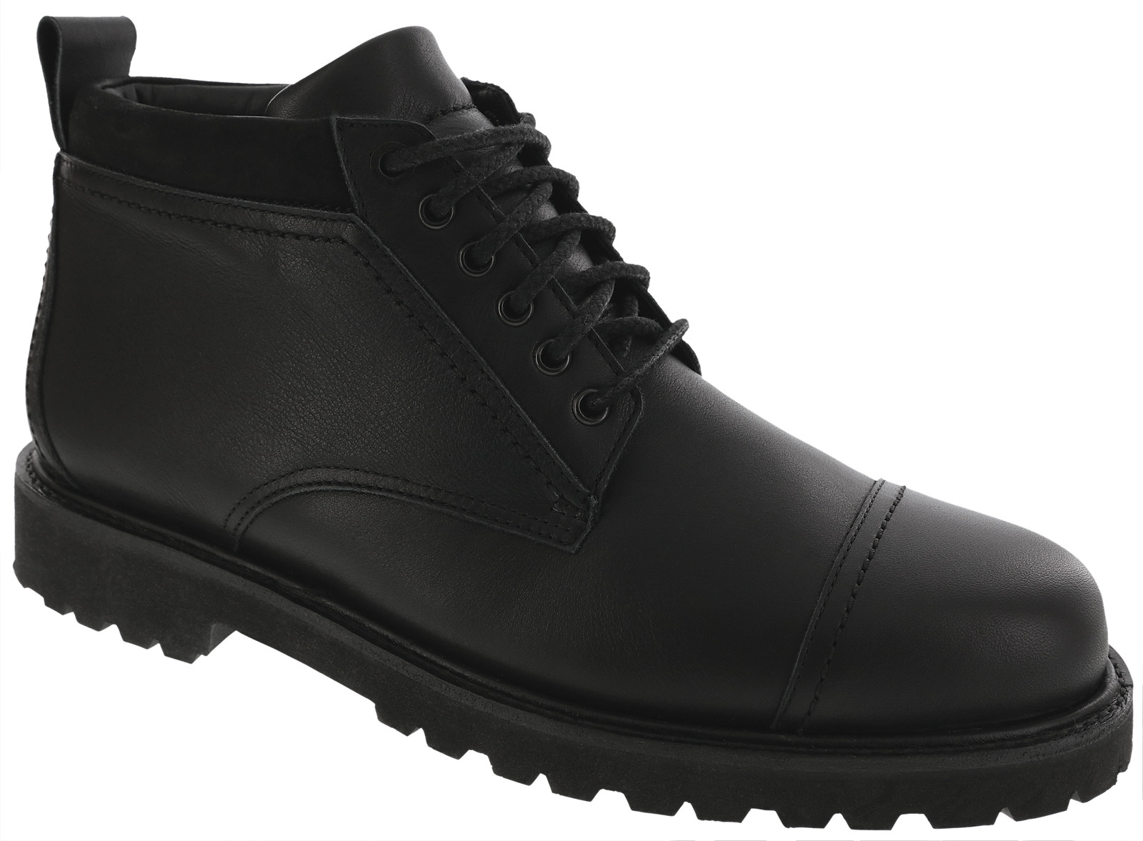 Black Logger Style Ankle Boot
