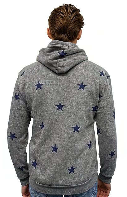 Fleece Pullover Star Hoodie