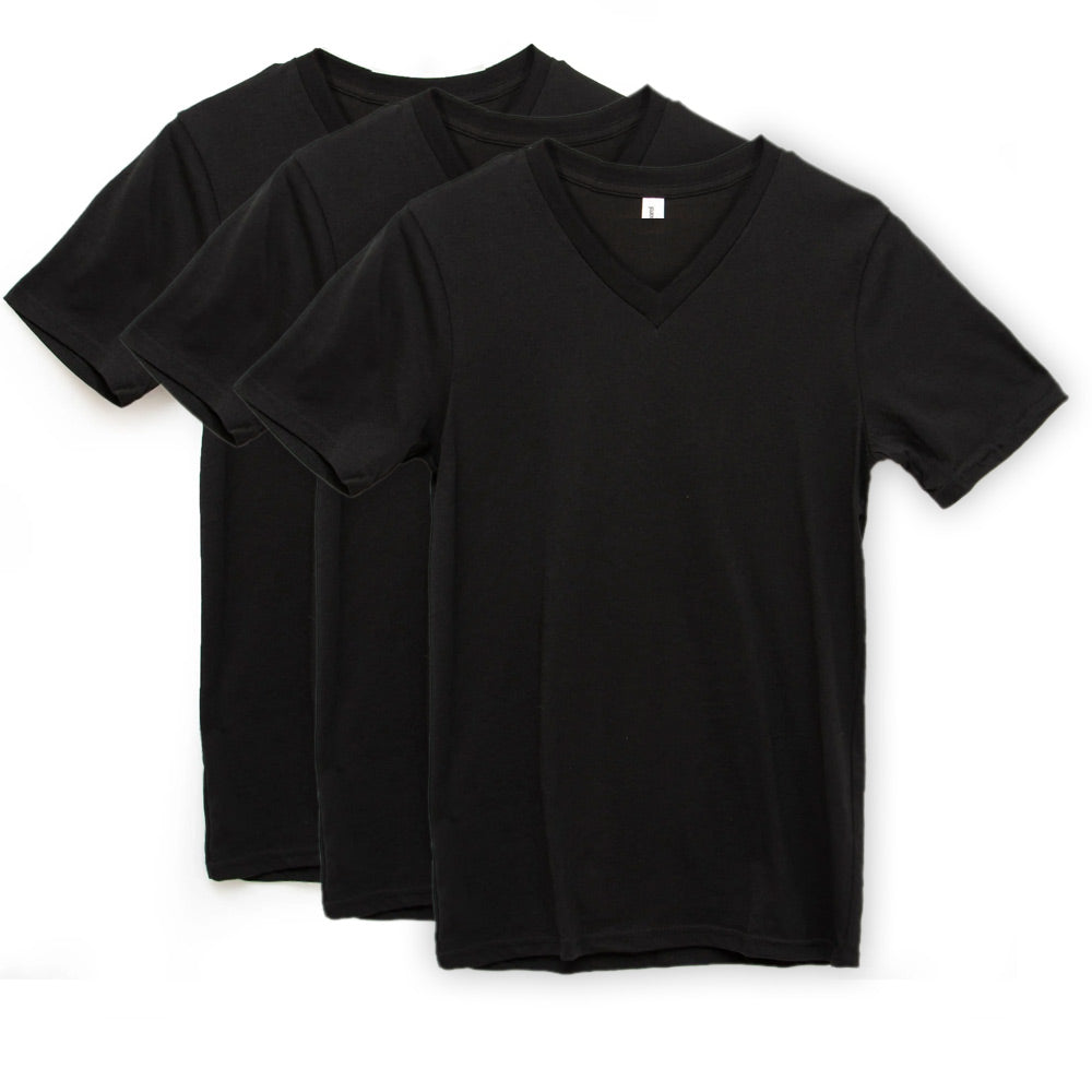Short Sleeve V-Neck T-Shirt 3-Pack