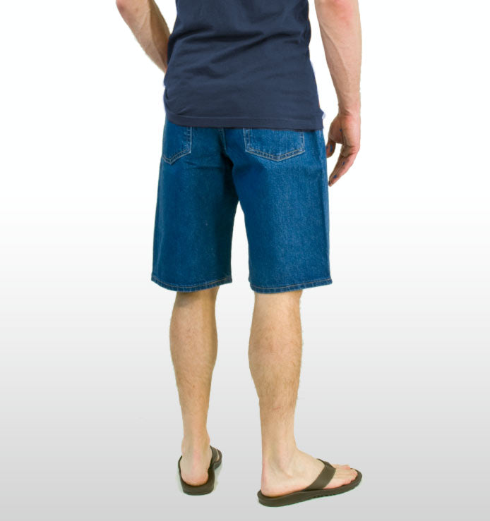 Men's Regular 5-Pocket Stretch Jean Short - Medium Stonewash