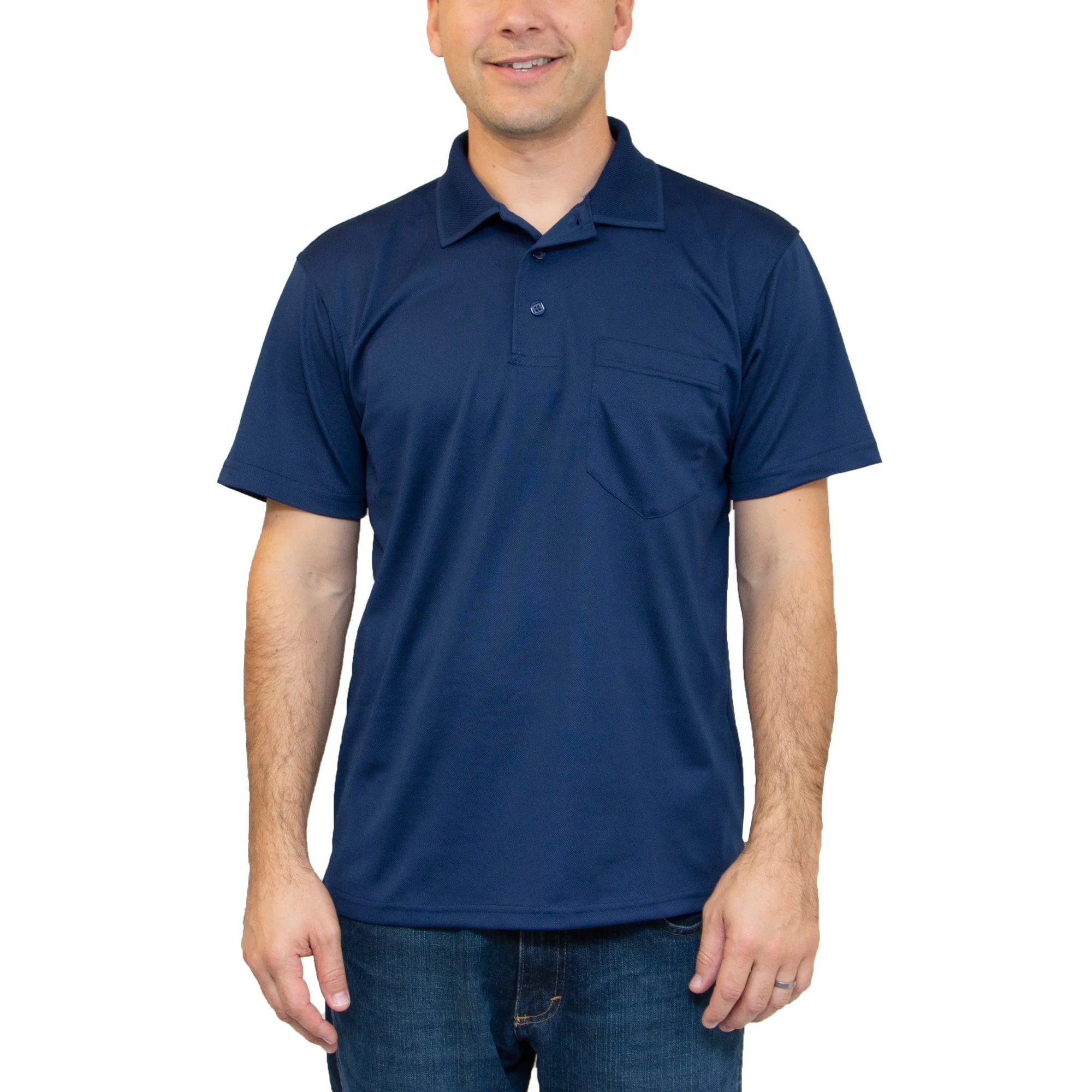 All American Clothing Co. - Aqua Dry Polo with Pocket Akwa