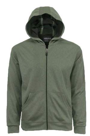 All American Clothing Co. - Bonded Interlock Full Zip Hood Akwa