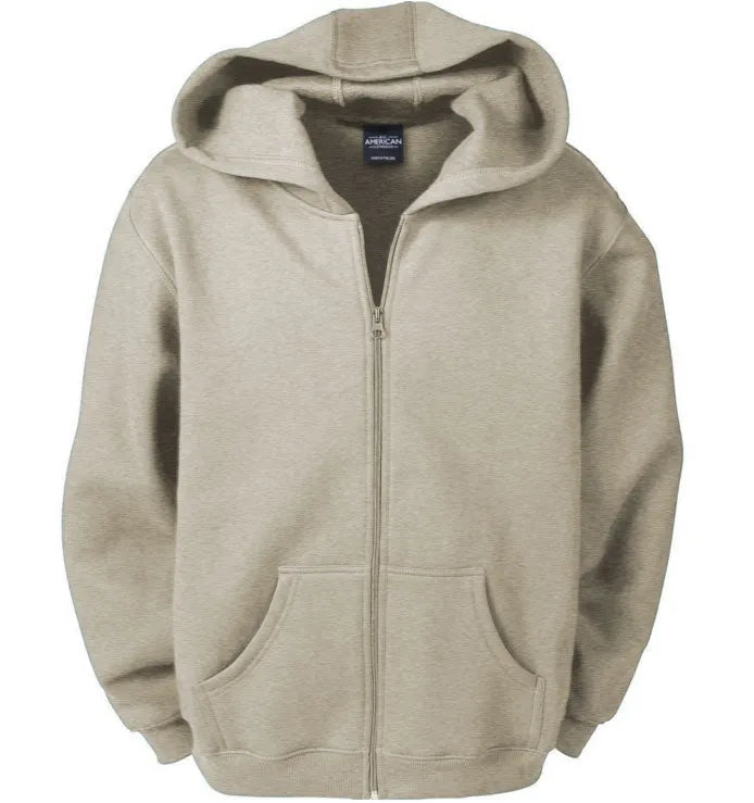All American Zip Up Hoodie- Heavy Weight – American Roots