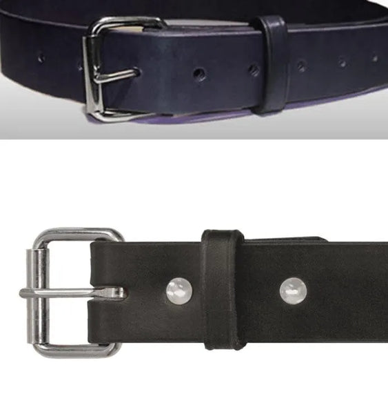 Heavy Duty Leather Belt For Sale 32 / Black