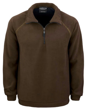 All American Clothing Co. - Men's 1/4 Zip Fleece Corduroy Pullover Akwa