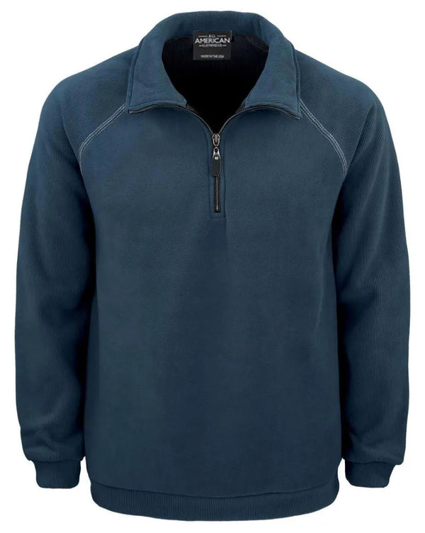 Men’s Corduroy Fleece Quarter-Zip Pullover