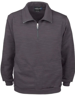 All American Clothing Co. - Men's 1/4 Zip Jacket Tiger Stripe Fleece Akwa