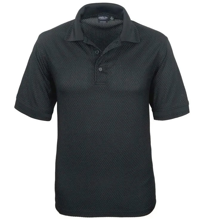 All American Clothing Co. - Men's Basket Weave Polo Akwa