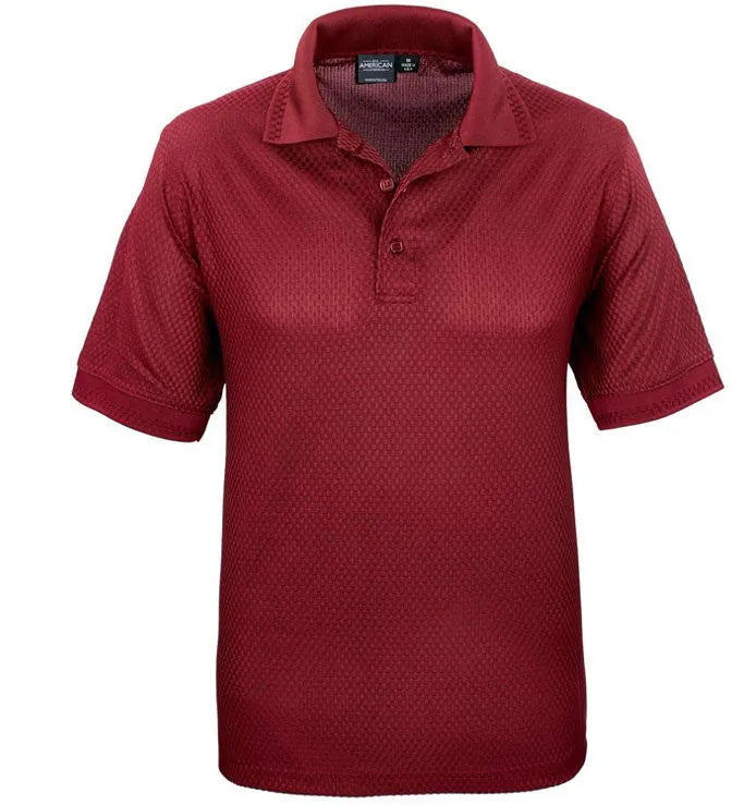 All American Clothing Co. - Men's Basket Weave Polo Akwa