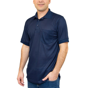 All American Clothing Co. - Men's Basket Weave Polo with Pocket Akwa