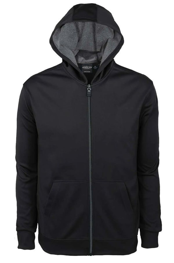 ENNOY NYLONJACKET TRIPLEBLACK サイズXL Men's Bonded Interlock Hooded Jacket - All American Clothing Co