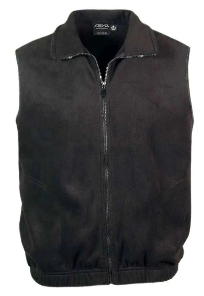 All American Clothing Co. - Men&#39;s Full Zip Fleece Vest Akwa